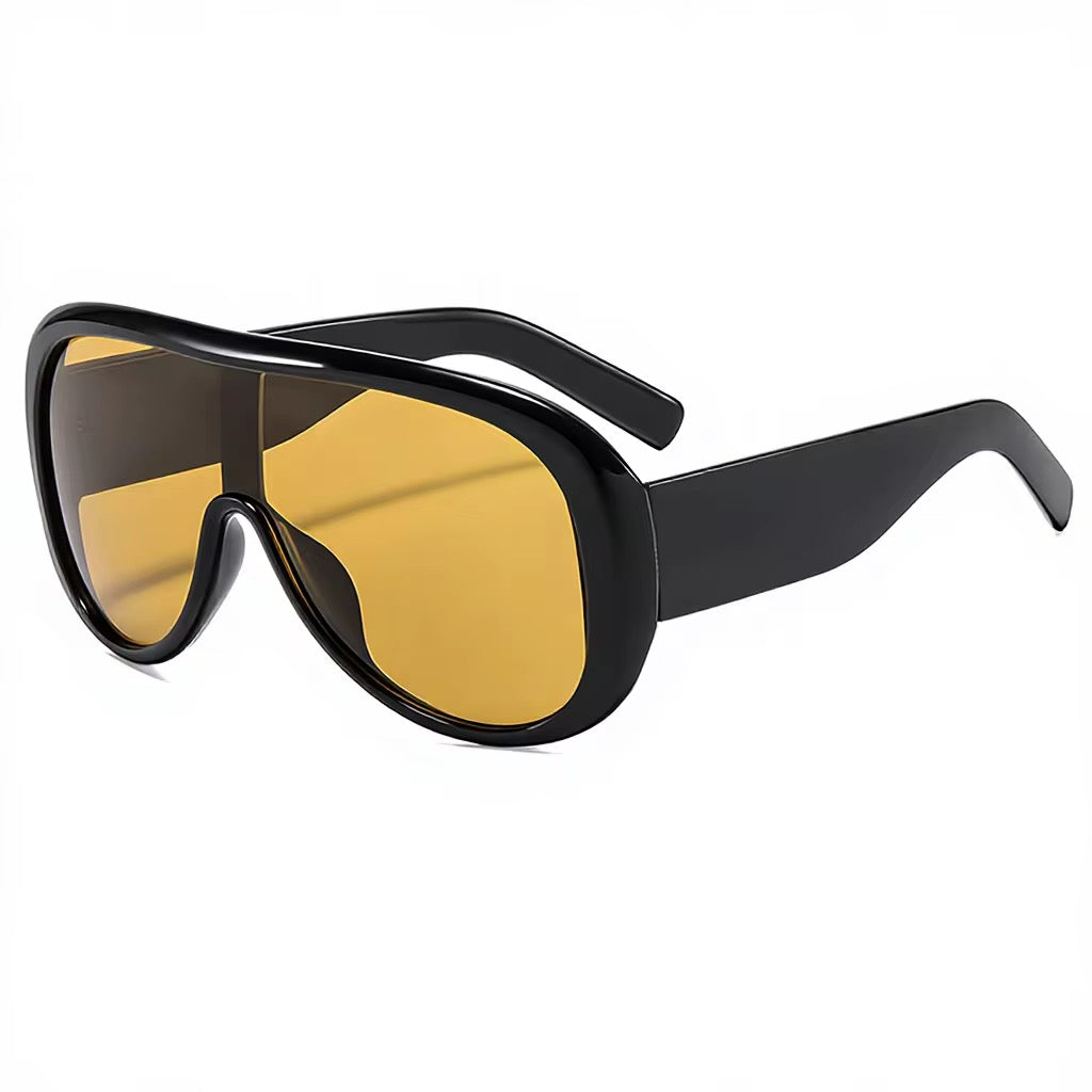 Women Luxury Oversized Shield Sunglasses