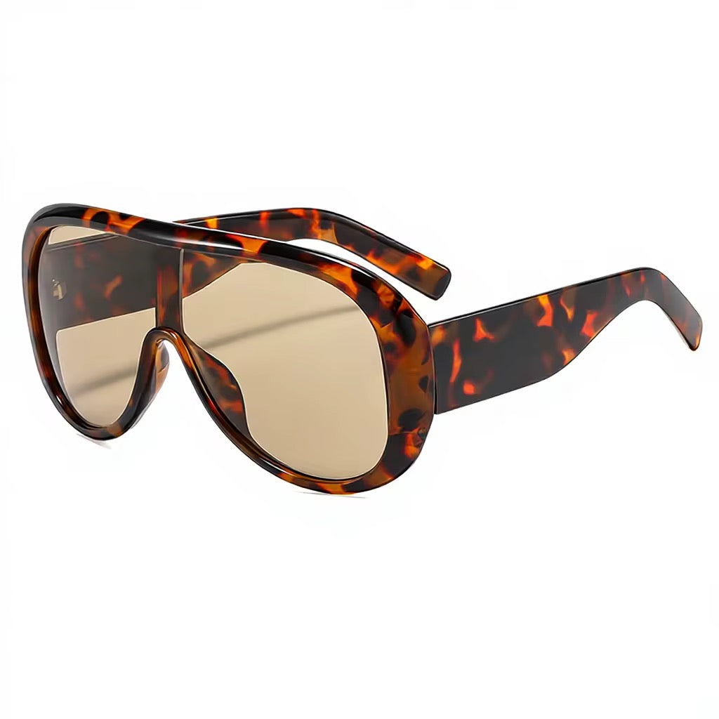 Women Luxury Oversized Shield Sunglasses
