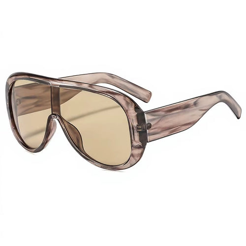 Women Luxury Oversized Shield Sunglasses