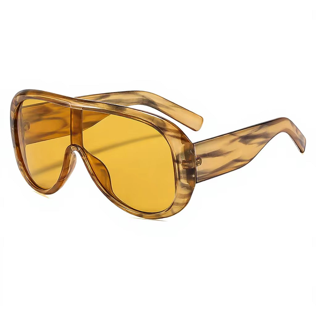Women Luxury Oversized Shield Sunglasses